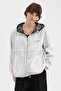 Women's Inside D Lace Detailed Hooded Design Raincoat Jacket - 2