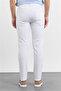White 5-Pocket Straight Leg Pants Gabardine Slim Fit Cotton 1003260318 - 4