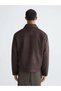 Brown Comfortable Fit Men's Suede Coat - 2