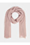Light Pink Raw Edge Textured Hijab - 3