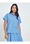 Blue Striped Shirt and Midi Skirt Co-ords - 2
