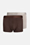 Gray-Brown Patterned Micro Modal Boxer