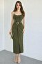 Meloni̇ Sandy Strap Summer Dress with Accessories