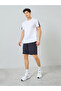 Men White Short Sleeve T-Shirt and Shorts Set