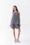Summer Linen Strap Top and Shorts Set Women's Beach Dress Combination Comfortable Casual Shorts Blouse Set - 2