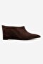 Senso Brown Suede Pointed Toe Women's Shoes Wedge Heel Pack Slipper - 4