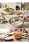 Premium Pink Exterior Stainless Steel Salad and Mixer Bowl - Serving Bowl with Handle (29 cm) - 3