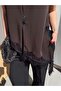 Women's Lace Detailed Asymmetrical Buttoned Blouse Vest - 3