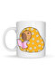 Capybara Reading a Book Patterned Porcelain Mug Model 102 – Warm Design, Coffee & Tea Cup, Book S - 2