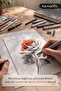 A5 230 Gr Bristol Paper 50 Pieces – Thick, Smooth, Marker & Technical Drawing Compatible Professional Paper - 2