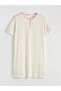 Crew Neck Floral Women's Nightgown (S6) - 5