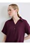 Shirt Collar Textured Oversized Muslin Dress (S6) - 2