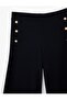 Krep Scuba Accessory Button Detailed Wide Leg Pants - 4