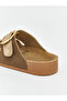 Brown double-banded thick-soled women's Slipper - 5