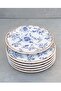 Blossom 6-Person Ceramic Cake and Dessert Plate Set - 20cm - 2