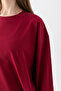 Basıl Women's 100% Cotton Crew Neck Oversize Fit Long Sleeve T-shirt - 7