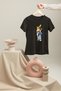 Pi̇ka Cartoon Character Printed Crewneck Cotton Cotton Size Oversized Short Sleeve Unisex Tshirt - 3