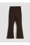 Vizyon New Season Striped Detail Girls' Flared Leggings