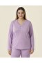Plus Size Women's Pajama Set 2Xl-5Xl Relaxed Fit Soft Fabric Home Wear Sleep Set - 2