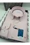 Slim Fit Long Sleeve Premium Striped Collar Buttoned Men's Shirt with Gift Box Fs-004440 - Pink - 2