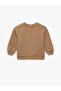 Dog Printed Long Sleeve Crew Neck Sweatshirt - 2