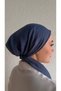 Denim Blue Cheesecloth Scarf Bonnet - Non-Slip Anti-Sweat (Non-Slip) - 2
