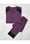 Plus Size Women's Pajama Set 2Xl-5Xl Relaxed Fit Soft Fabric Home Wear Sleep Set - 2
