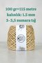 Open Paper Bag Color (No. 27), 1.5 mm Twisted Paper Knitting Twine (500 Gr.) - 2