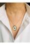 Steel Oval Vintage Gold Necklace 45 cm Dev0000534