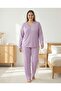 Plus Size Women's Pajama Set 2Xl-5Xl Relaxed Fit Soft Fabric Home Wear Sleep Set