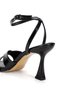 Women's Patent Leather Look Stylish Shoes with Cross Straps - 6