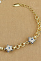 Xuping Vip Brand Zircon Stone Evil Eye Beaded Star Model Bracelet Gold Color Does Not Tarnish 17+3cm - 3
