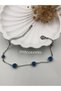 316L Steel Women's Bracelet Hypoallergenic 4 Evil Eye Beads Detailed Stylish Design 17+6cm Boxed - 7