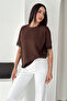 Women's Lace Detailed Basic T-Shirt – White Oversized Stylish T-Shirt - 4