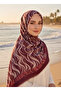 وشاح تريند ويف منقوش - وشاح حجاب عصري خفيف قماش - 4