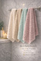 4-Piece Hand and Face Towel Set 100% Microcotton Premium Luxury 50X90 cm 500 Gsm (225Gr) Ultra Soft Cotton - 5