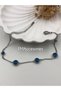 316L Steel Women's Bracelet Hypoallergenic 4 Evil Eye Beads Detailed Stylish Design 17+6cm Boxed - 6