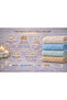 4-Piece Hand and Face Towel Set 100% Microcotton Premium Luxury 50X90 cm 500 Gsm (225Gr) Ultra Soft Cotton - 4