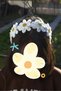 Felt Daisy Crown White - 3