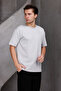 Men's Basic Oversized Crew Neck 2 Two Thread Ko Compact -Shirt - 4
