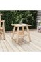 Side table, 49x49x50 cm, solid spruce wood