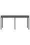 Garden table, gray, 159.5x82.5x76 cm, solid pine wood - 5