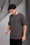 Men's Basic Oversized Crew Neck 2 Two Thread Ko Compact -Shirt - 3