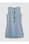 Girl's Jean Dress with Bow and Stones for Style Enthusiasts from Uzg Store - 3