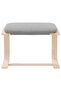 Stool, light gray, 51x41x40 cm, textile - 4
