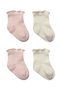 Overlok Style Combed Cotton Socks 2Li 10153 Powder - 2