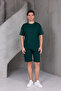Men's Striped Oversized Top and Bottom 2 Two Yarn Ko Compact Ort Set - 4
