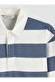 Nevavm Polo Collar Striped Men's Sweatshirt - 6