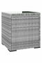 Side table, grey, 40x37x40.5 cm, polyrattan - 2