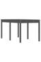 Garden table, gray, 159.5x82.5x76 cm, solid pine wood - 2